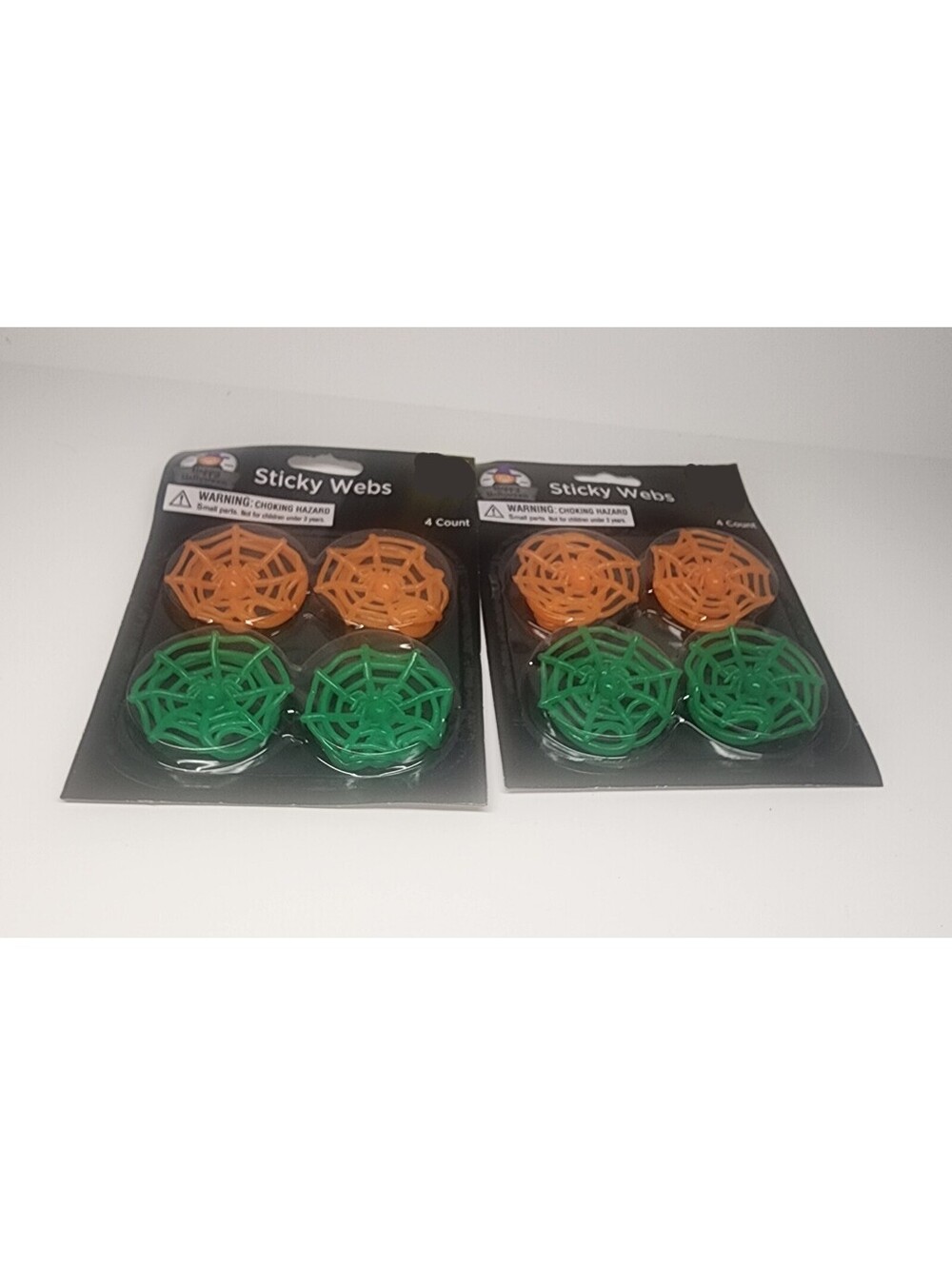 HALLOWEEN Sticky Web Toy 2 packs Of 4pcs